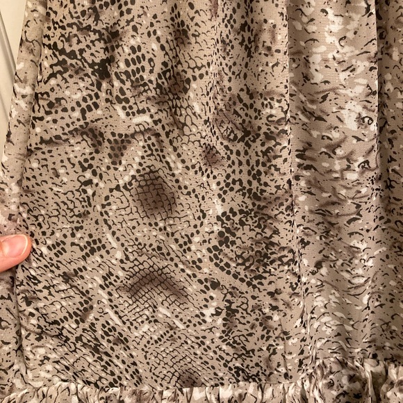 Tube Top Midi Length Snake Print Dress - Picture 7 of 8